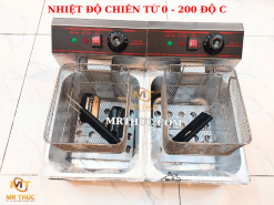 Bếp Chiên Nhúng Điện Đôi ETON ZL2 12 LÍT (6L x 6L) BẢN CAO CẤP NHẤT 11 bếp chiên nhúng điện 2 ngăn,bếp chiên điện đôi,