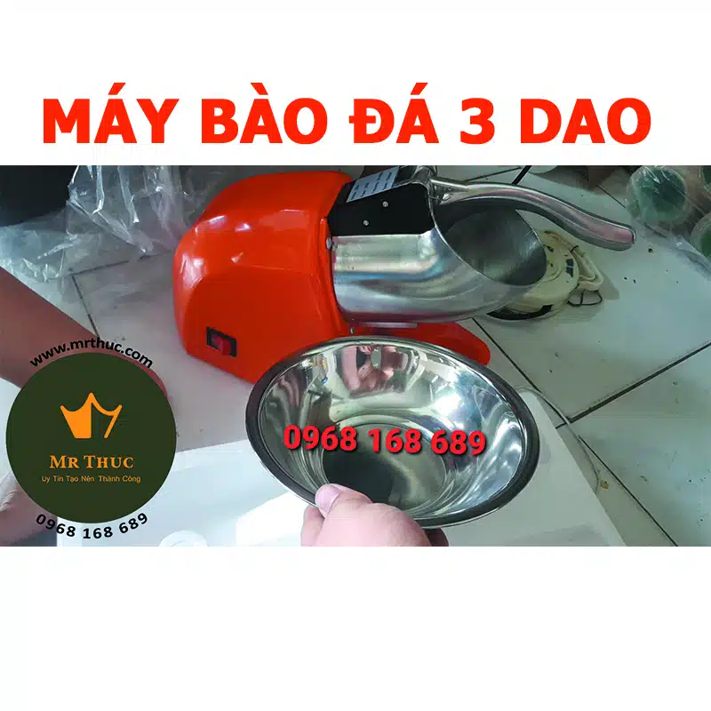 máy bào đá tuyết 3 lưỡi dao
