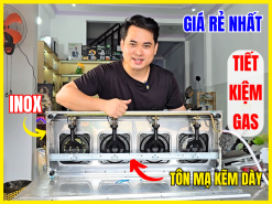 bếp gas 4 họng công nghiệp giá rẻ