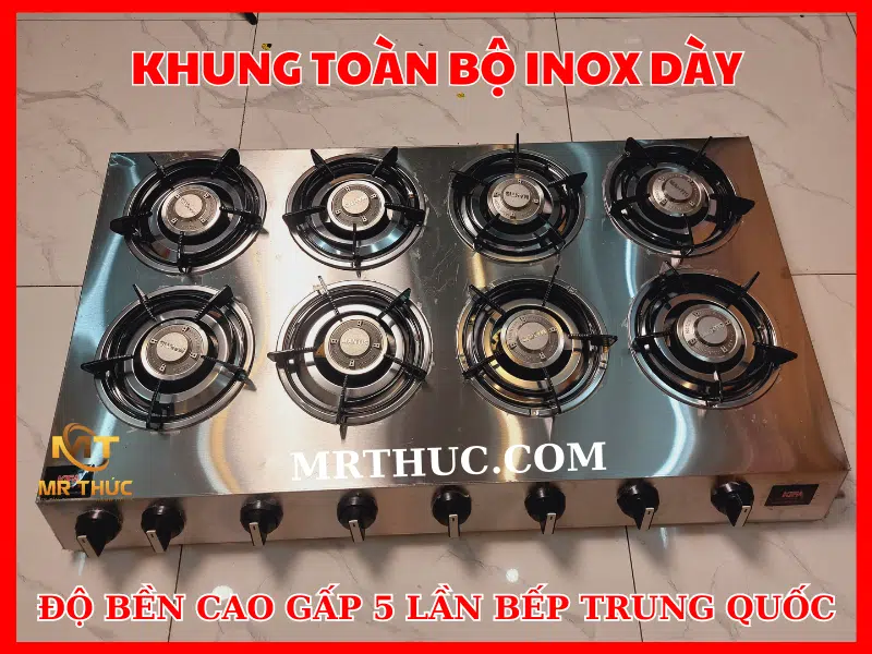 bếp gas 8 họng,bếp gas 8 lò