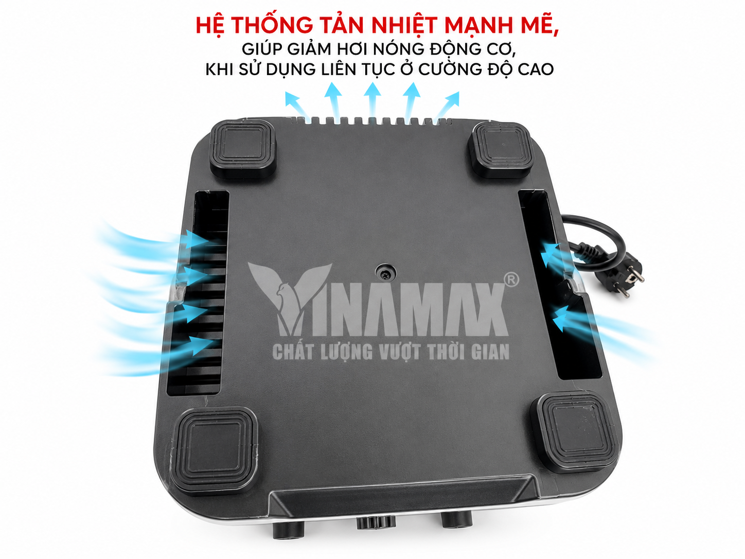 Máy Xay Sinh Tố Công Nghiệp VINAMAX S350 2800W Cối 2 Lít - XAY SINH TỐ ĐÁ XAY CỰC MỊN 94 Máy xay sinh tố công nghiệp VINAMAX S350 hệ thống tản nhiệt giúp động cơ hoạt động bền bỉ