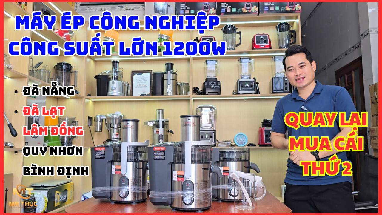 Máy ép hoa quả công nghiệp đa năng tại Đà Lạt, Quy Nhơn, Bình Định
