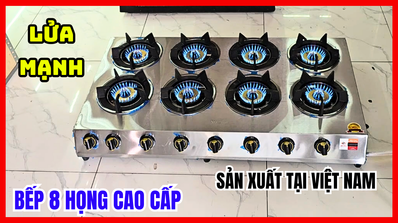 Bếp Gas 8 Họng