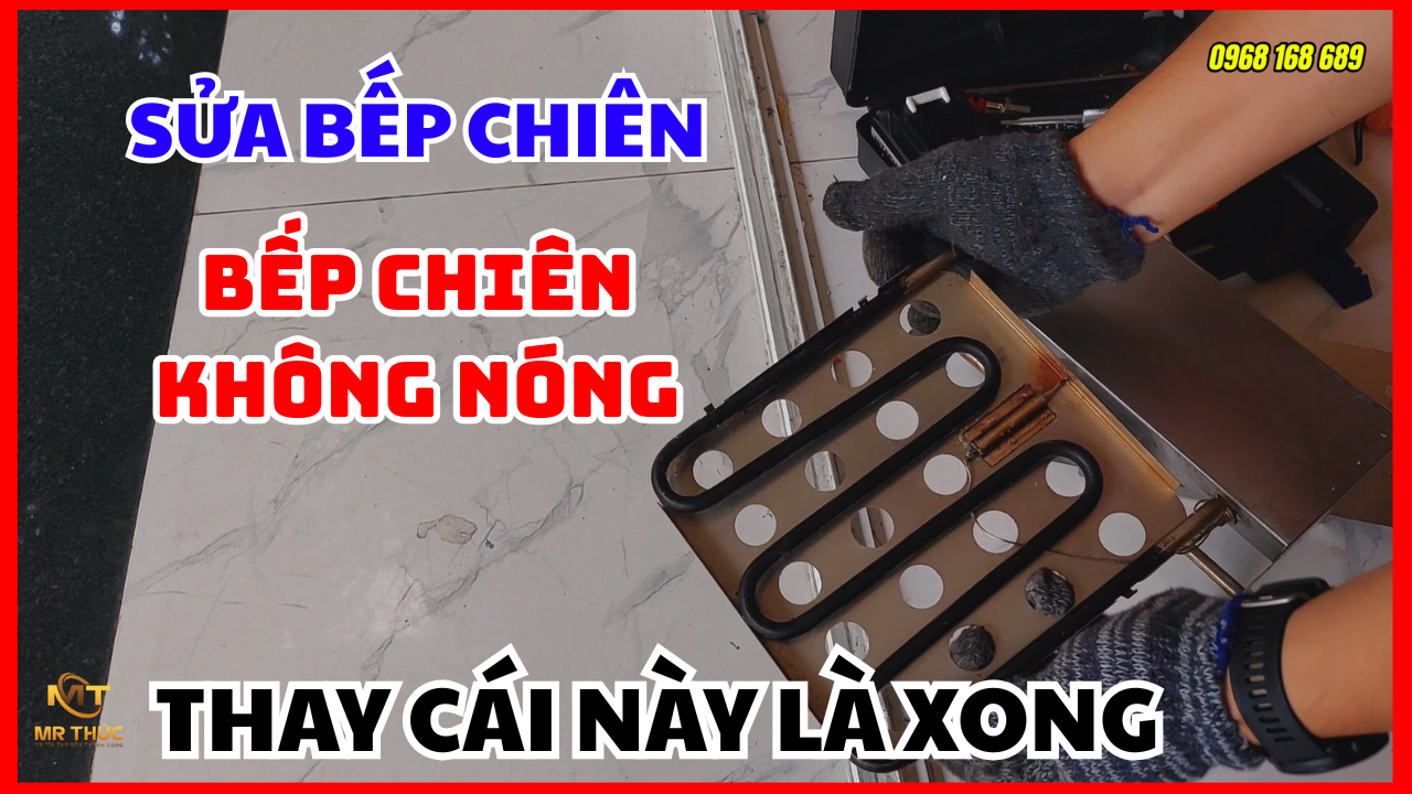 Sửa bếp chiên nhúng không nóng trong bếp chiên nhúng điện