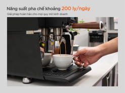 Máy Pha Cà Phê Tự Động UNIBAR - Giải pháp hoàn hảo cho quán cà phê nhỏ 18 Máy pha cà phê Unibar năng suất 200 ly/ngày, giải pháp tối ưu cho quán cà phê.