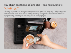 Máy Pha Cà Phê Tự Động UNIBAR - Giải pháp hoàn hảo cho quán cà phê nhỏ 24 Máy Unibar tùy chỉnh thông số pha chế để tạo hương vị cà phê lý tưởng