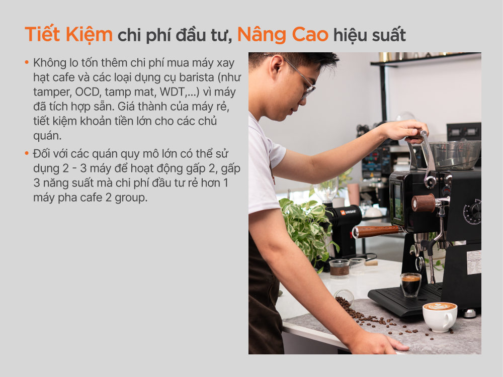 Máy pha cà phê Unibar tiết kiệm chi phí, hiệu quả cao Máy Unibar tiết kiệm chi phí, hiệu suất cao cho quán cà phê