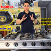 Bếp gas 6 họng inox kiềng gang dùng cho nhà hàng, bền bỉ và tiện lợi