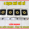 Bếp gas 4 họng khè giá rẻ inox, lửa mạnh, nấu nhanh, phù hợp quán ăn và bếp công nghiệp