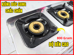 Bếp Gas 4 Họng Khè Giá Rẻ Lửa Mạnh – Giải Pháp Ra Món Nhanh Cho Quán Ăn Đông Khách 8 Kiềng gang đúc bếp gas 4 họng lửa mạnh, dày 800g, bền chắc, chịu nhiệt cao